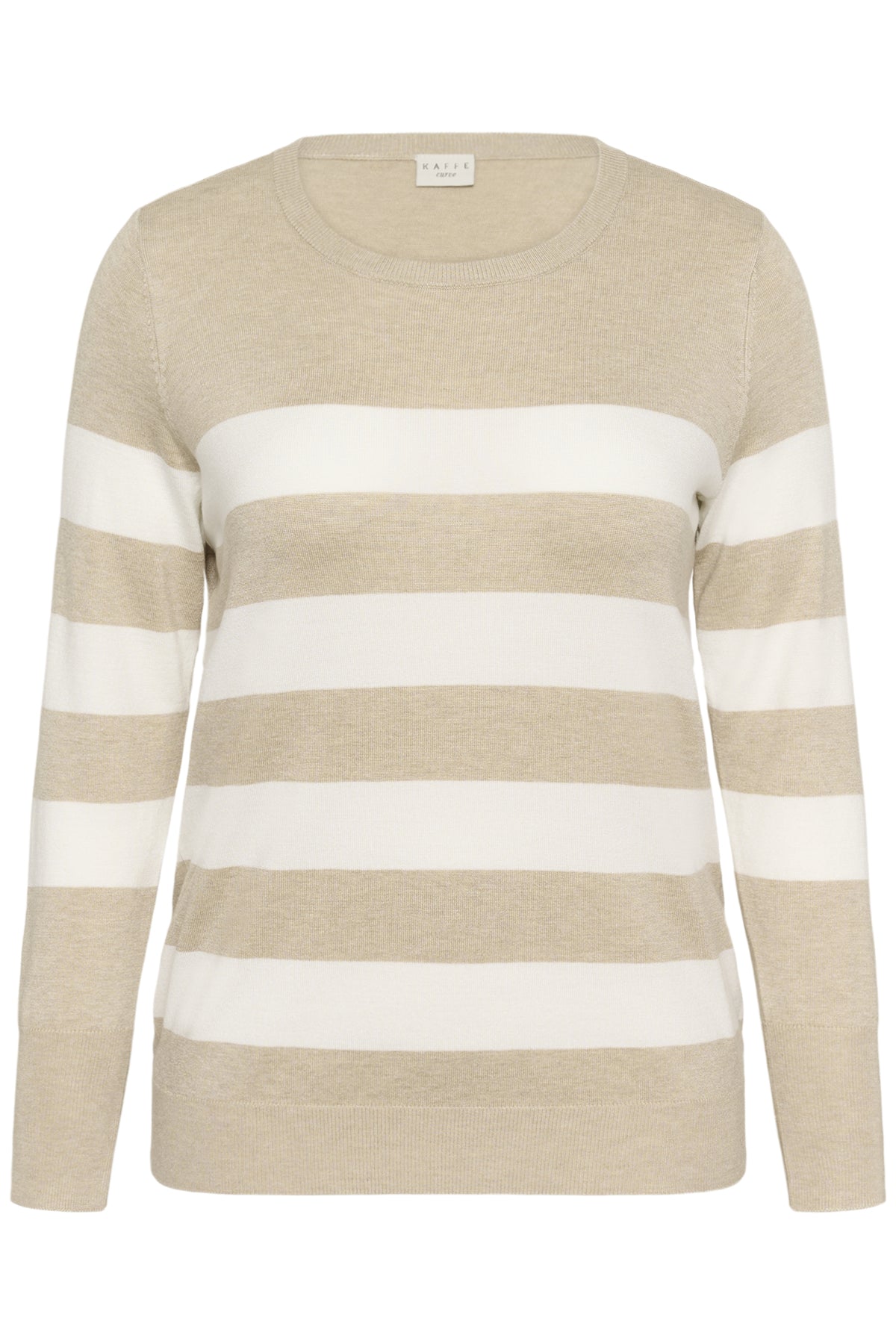 KClizzy Striped Knit Pullover Feather G. M/Chalk Wide Stripe - 10582600
