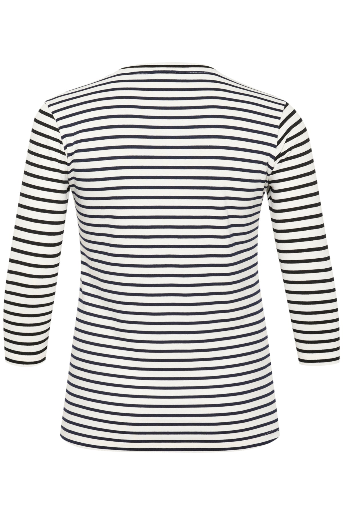 KClia 3/4 SL Blouse Chalk/Black Stripe