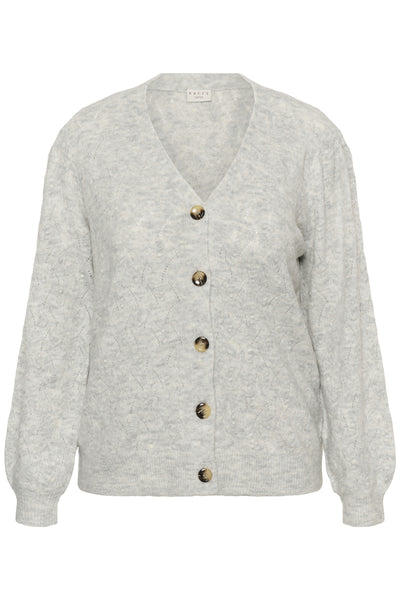 KCanita Knit Cardigan Light Grey Melange Thumbnail