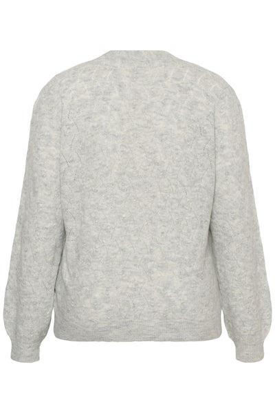 KCanita Knit Cardigan Light Grey Melange Thumbnail