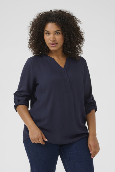 KCsida LS Blouse Midnight Marine - 194020 - 10583373 Thumbnail