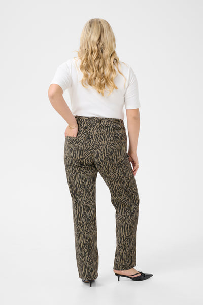 KCleonoma Straight Jeans Feather Gray / Black Animal - 10583410 Thumbnail
