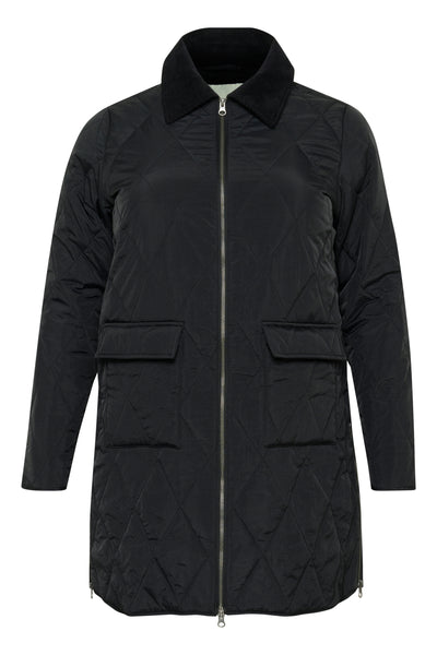 KCnelli Long Jacket Black deep Thumbnail