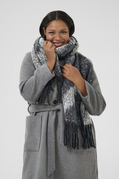 KCvinia Scarf Black/ Broken white - 10583534 Thumbnail