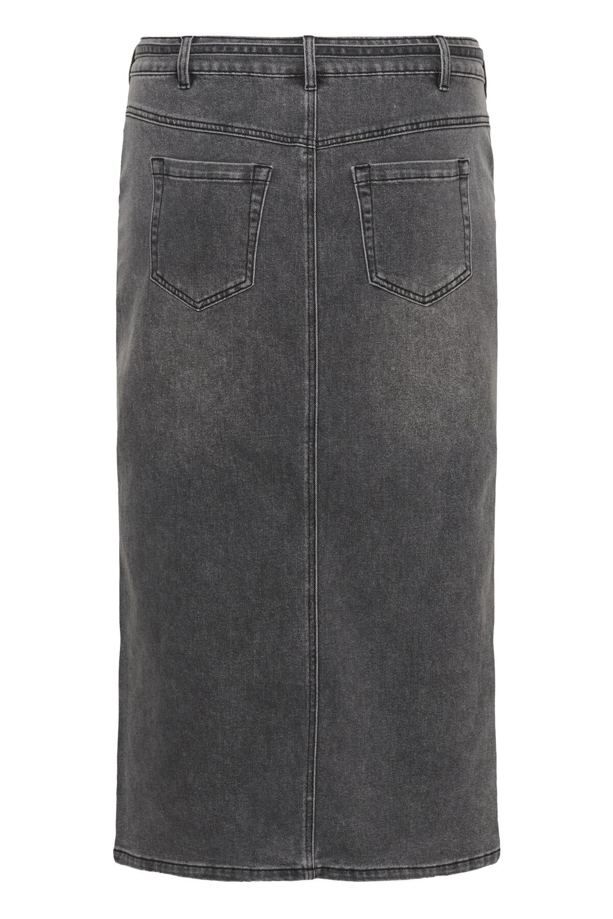 KCally Denim Skirt Medium Grey Denim - 10583604