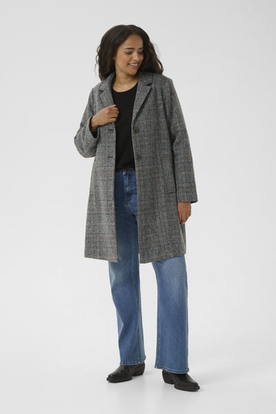 KCvianna Checked Jacket Grey prince of wales check - 10583616 Thumbnail