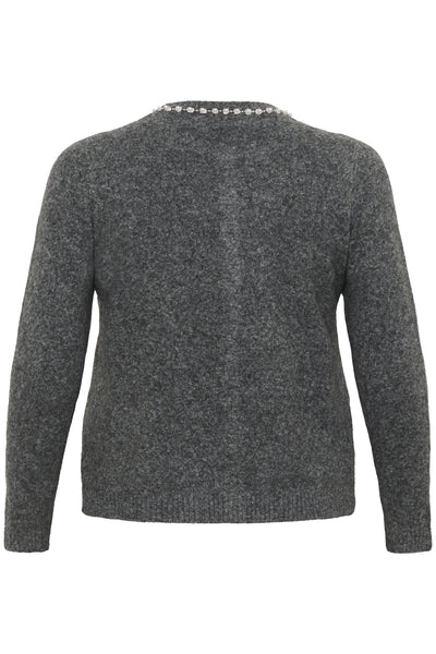 KCroxia Cardigan Grey Melange - 10583643 Thumbnail
