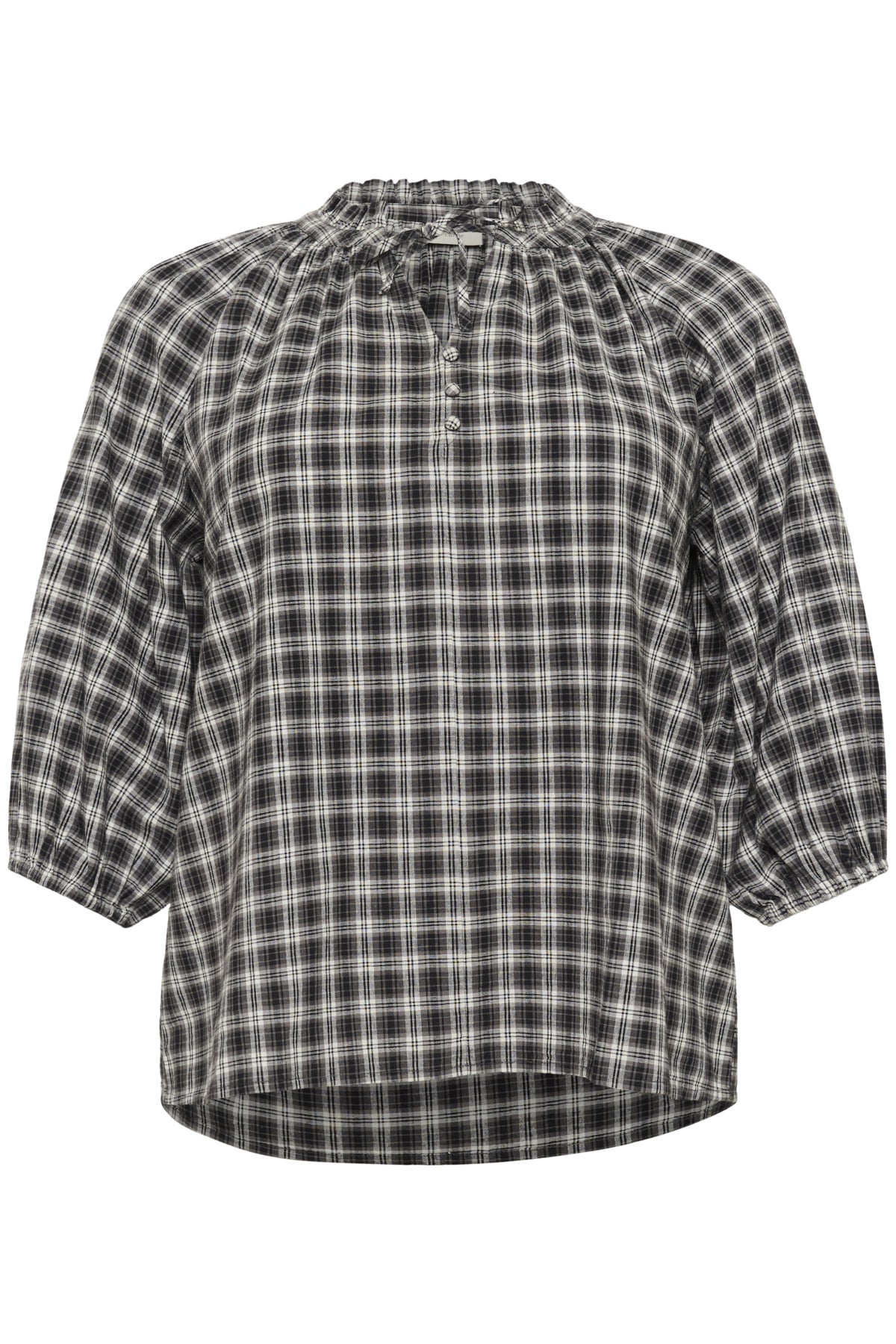 KCelina Blouse Black/Grey Check - 10583644