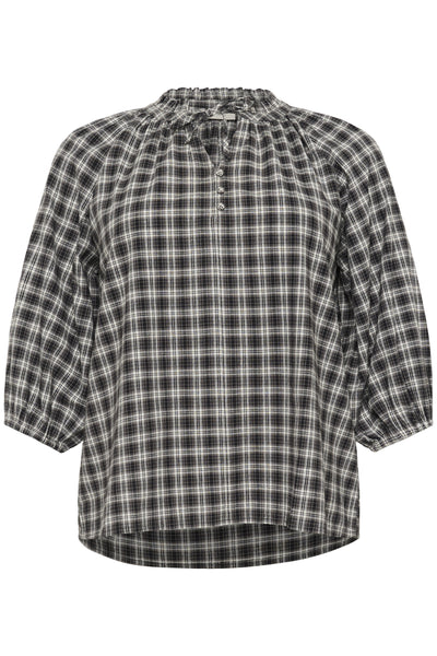 KCelina Blouse Black/Grey Check - 10583644 Thumbnail