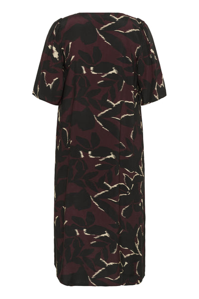 KCmilana Dress Windsor Wine/Black Flower - 10583650 Thumbnail