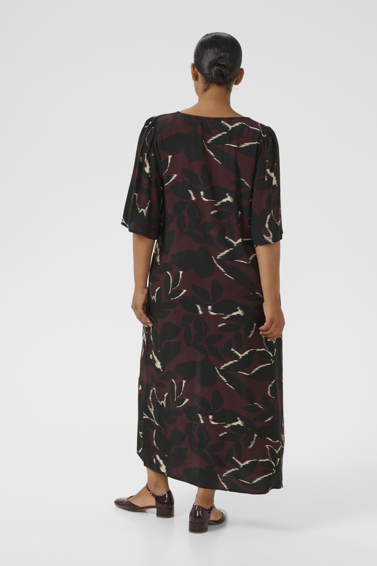 KCmilana Dress Windsor Wine/Black Flower - 10583650