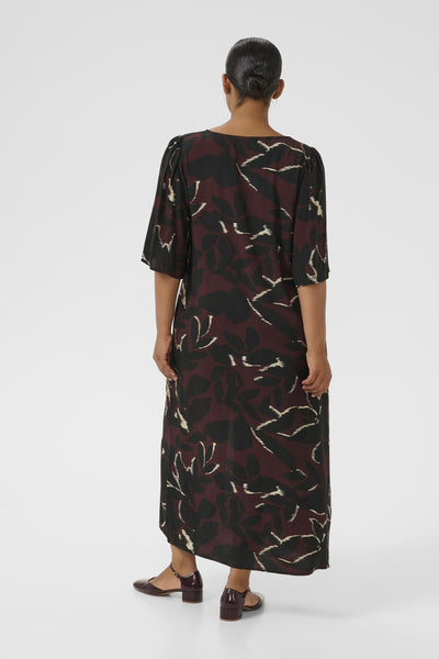 KCmilana Dress Windsor Wine/Black Flower - 10583650 Thumbnail