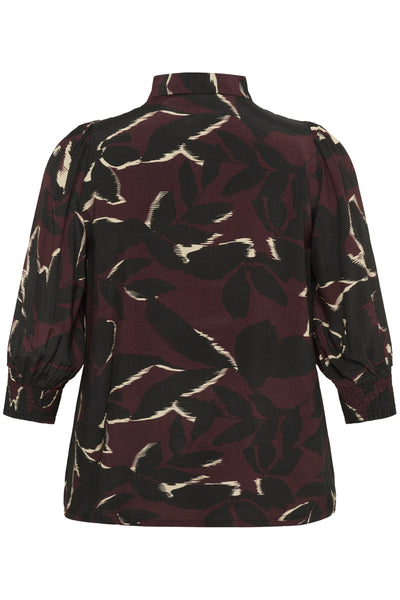 KCmilana Shirt Windsor Wine/Black Flower - 10583651 Thumbnail