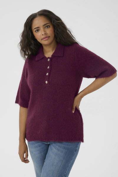 KCemilia Polo Pullover Windsor Wine - 10583653 Thumbnail