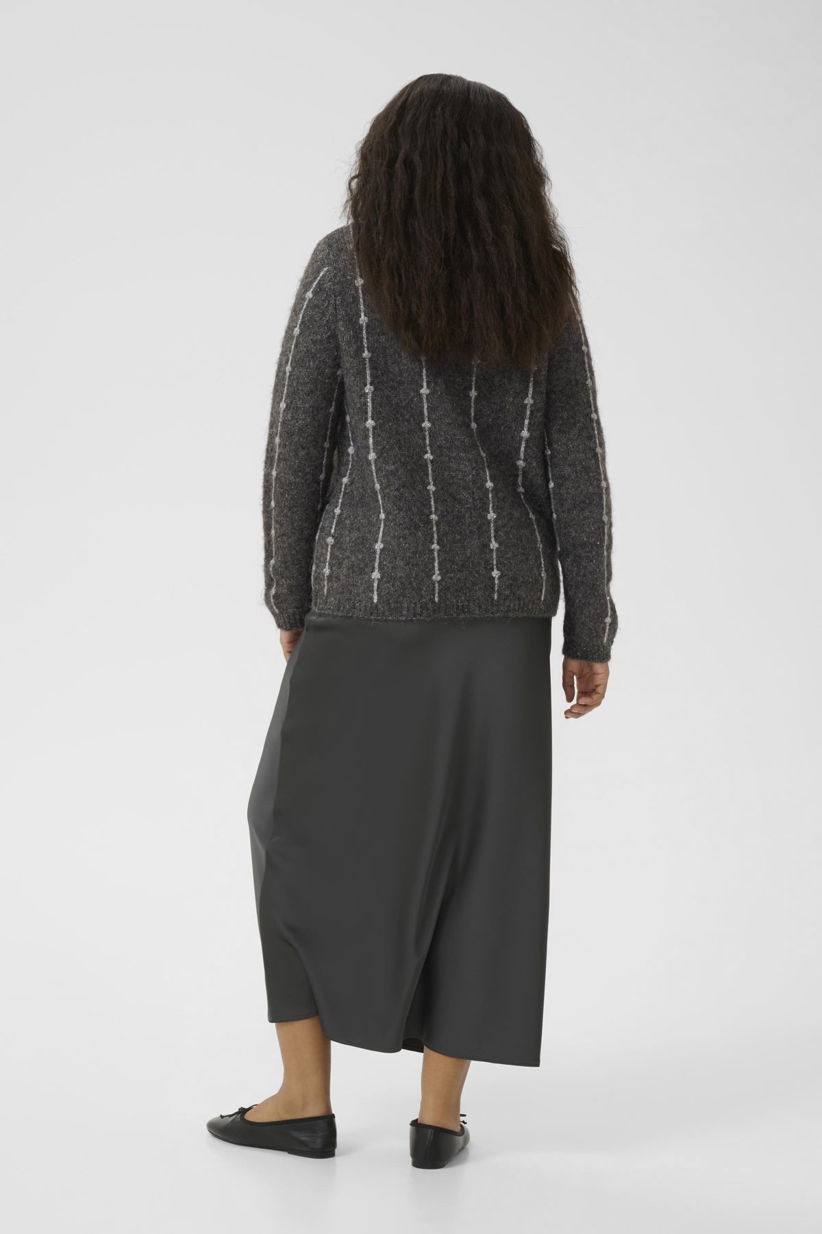 KClorenna Knit Cardigan Dark grey melange - 10583658