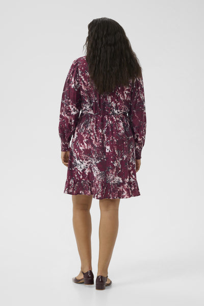 KCmina Dress Red/Black Abstract Graphic - 10583672 Thumbnail