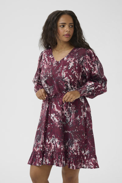 KCmina Dress Red/Black Abstract Graphic - 10583672 Thumbnail