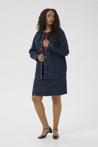 KCelisa Denim Shirt Dark Blue Denim - 10583684 Thumbnail