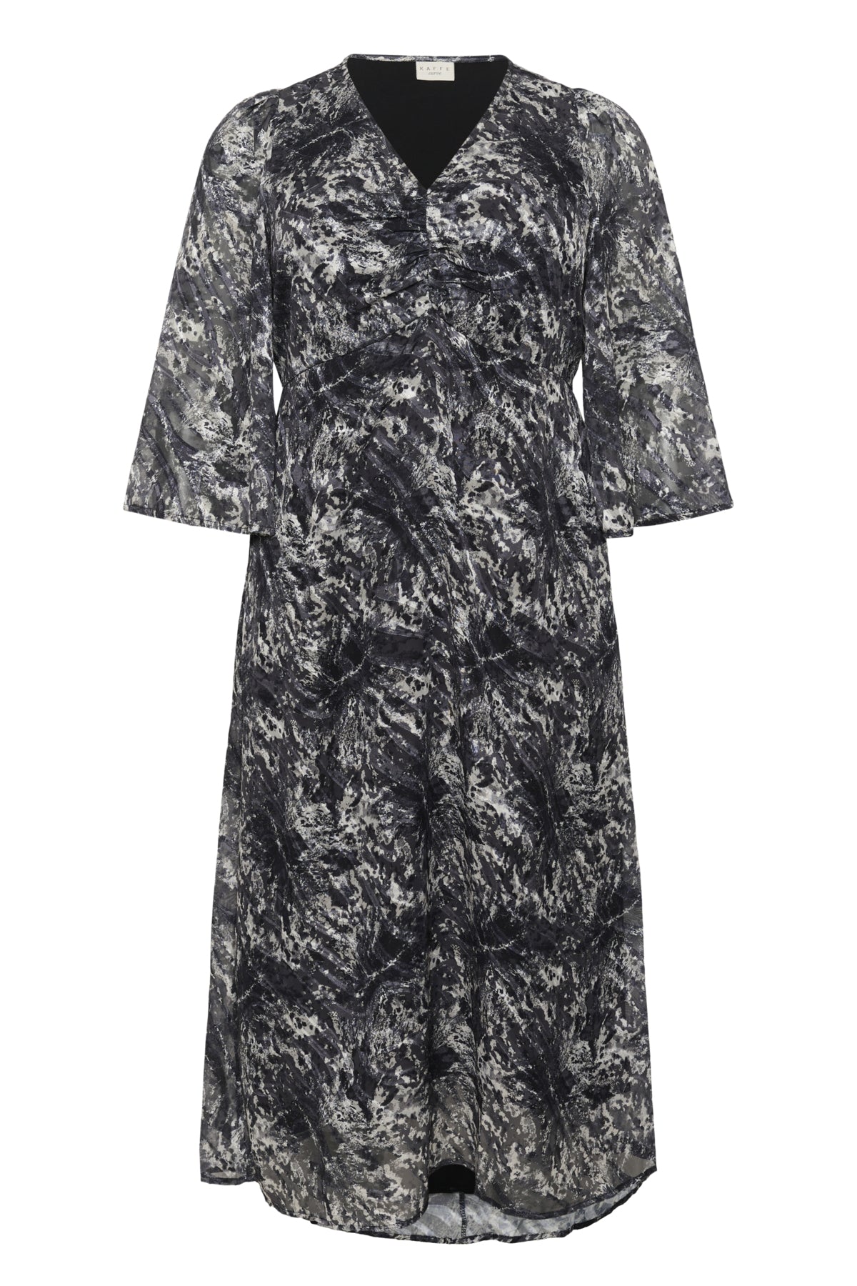 KCalicia Long Dress Black/Grey Abstract Graphic - 10583692
