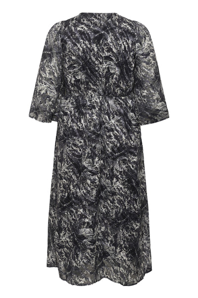 KCalicia Long Dress Black/Grey Abstract Graphic - 10583692 Thumbnail