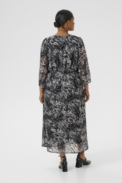KCalicia Long Dress Black/Grey Abstract Graphic - 10583692 Thumbnail