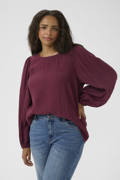KCviva Blouse Windsor Wine - 10583705 Thumbnail