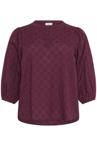 KCloulou Blouse 3/4 SL Windsor Wine - 10583706 Thumbnail