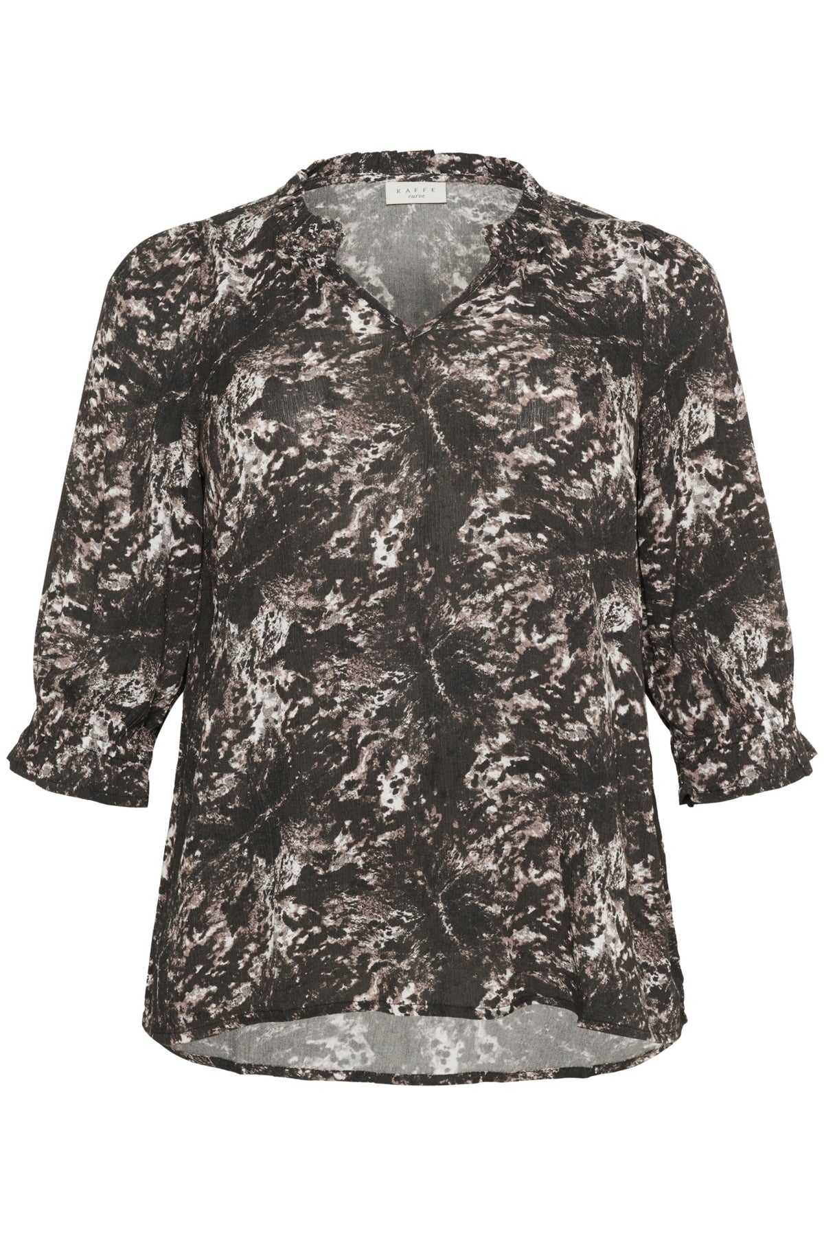 KClunda Ami Blouse Black/Grey Abstract Graphic - 10583713