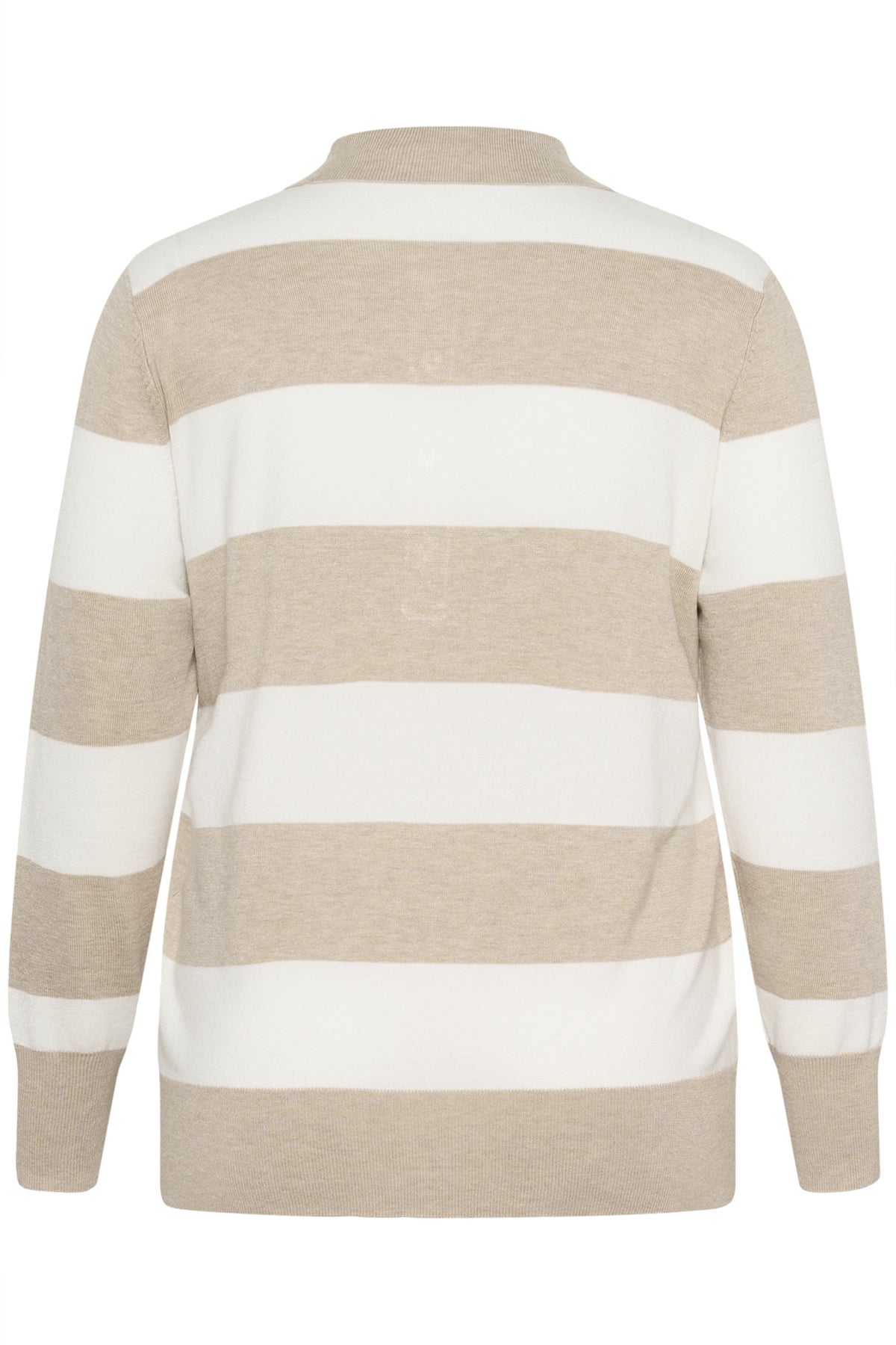 KClizzy Striped Polo Pullover Feather Gray / Chalk Stripe - - 10583718