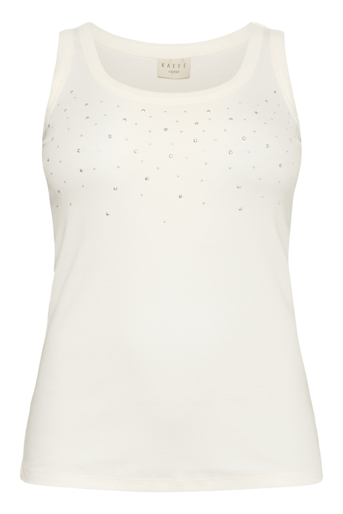 KCcarina Rhinestone Tank Top Chalk