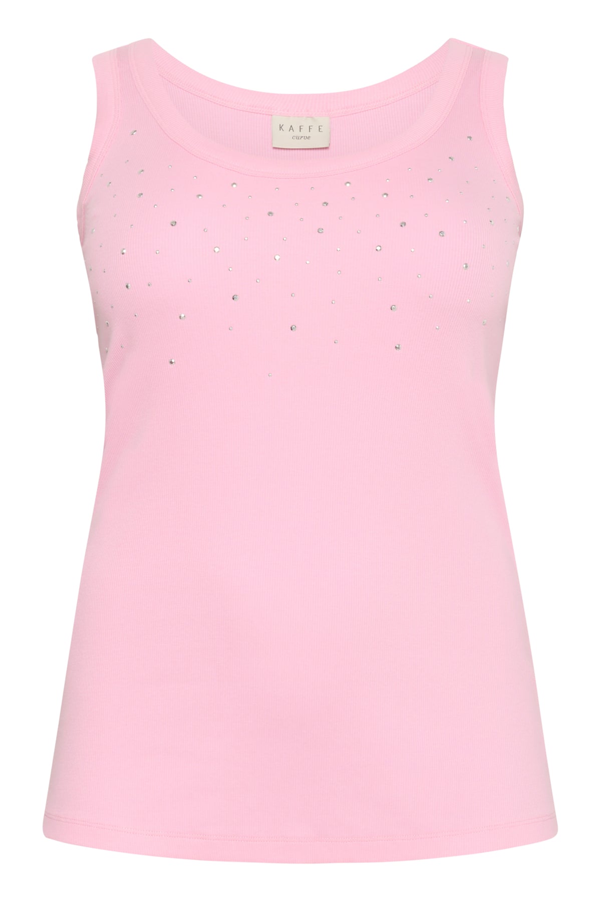 KCcarina Rhinestone Tank Top Prism Pink