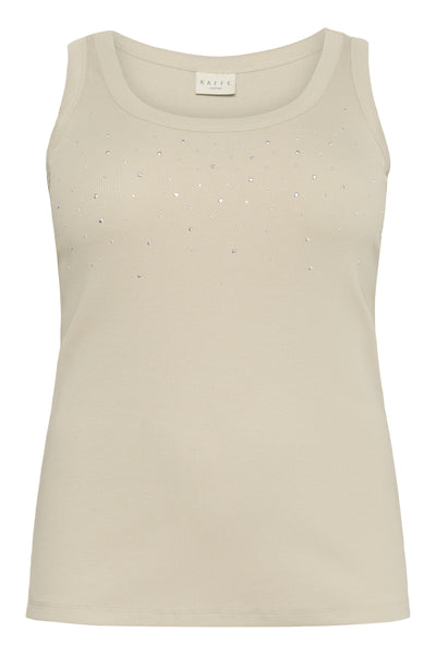 KCcarina Rhinestone Tank Top Feather Gray Thumbnail