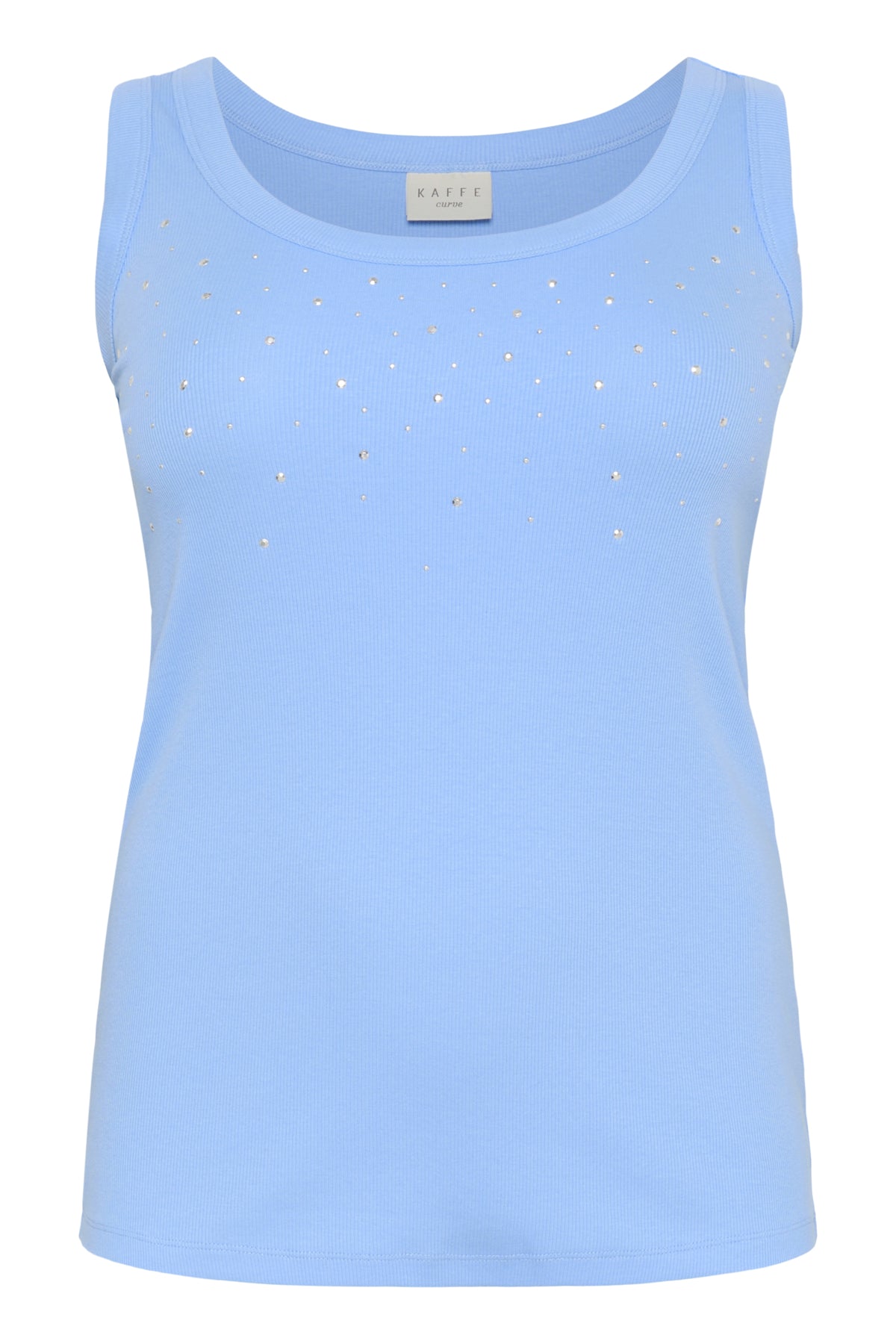 KCcarina Rhinestone Tank Top Vista Blue