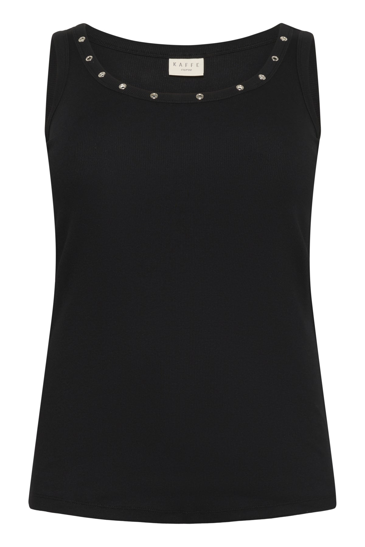 KCcarina Eyelets Tank Top Black deep