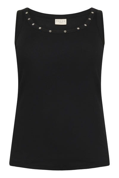 KCcarina Eyelets Tank Top Black deep Thumbnail
