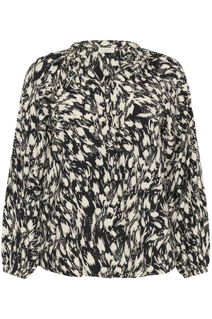 KCjamia Blouse Black/Turtledove Graphic - 108 - 10583775