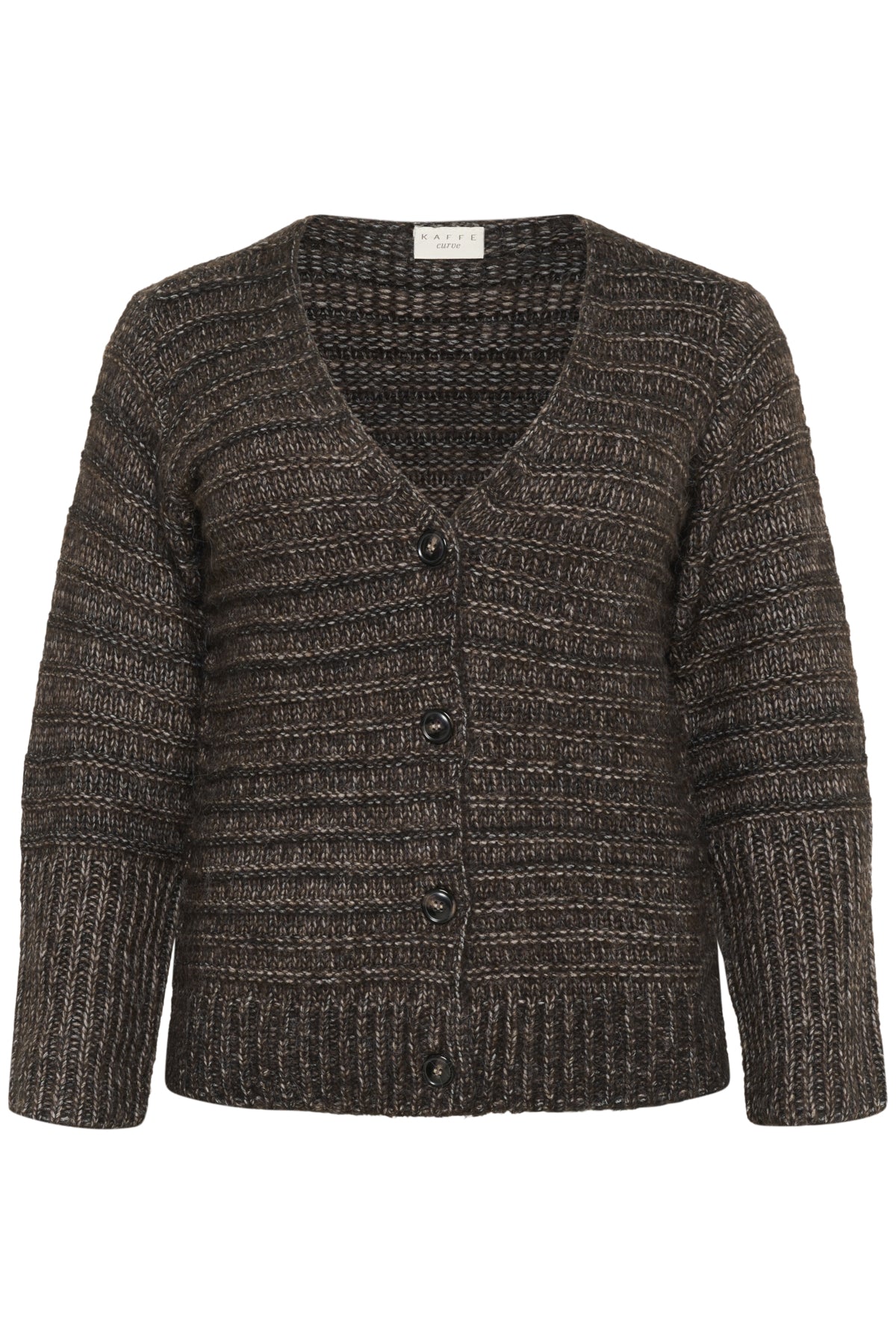 KCmarina Cardigan Black Coffee Melange - 1911111 - 10583778