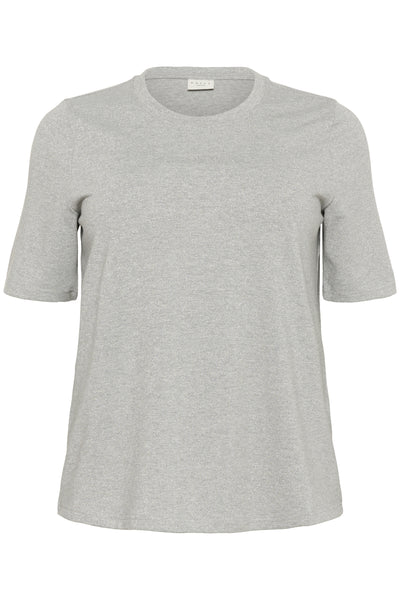 KClianca T-Shirt Light Grey Melange Glitter - 1 - 10583781 Thumbnail