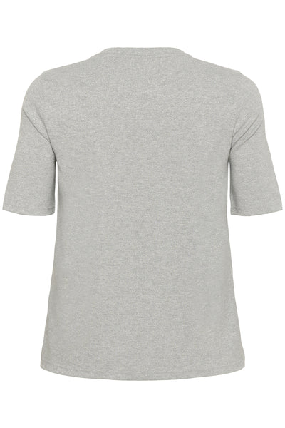 KClianca T-Shirt Light Grey Melange Glitter - 1 - 10583781 Thumbnail