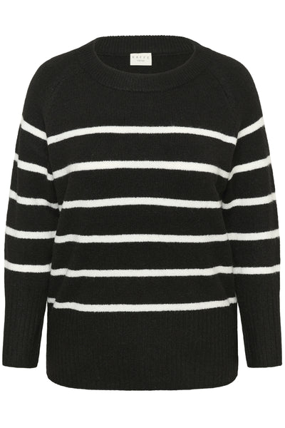 KCerina Knit Pullover Black Chalk Stripe - 108597 - 10583794 Thumbnail
