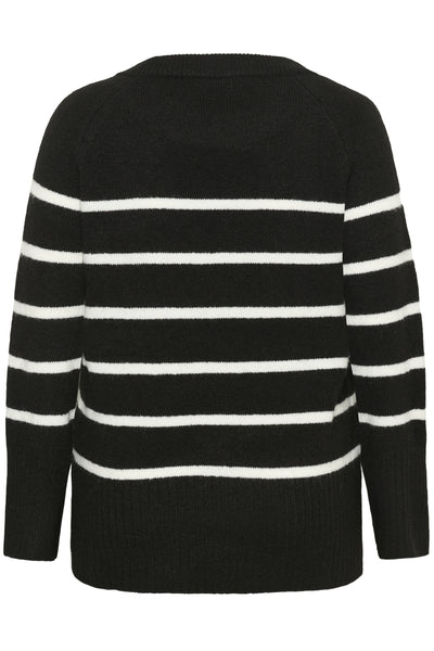 KCerina Knit Pullover Black Chalk Stripe - 108597 - 10583794 Thumbnail