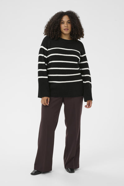 KCerina Knit Pullover Black Chalk Stripe - 108597 - 10583794 Thumbnail
