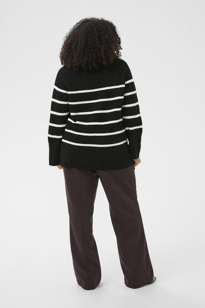 KCerina Knit Pullover Black Chalk Stripe - 108597 - 10583794 Thumbnail