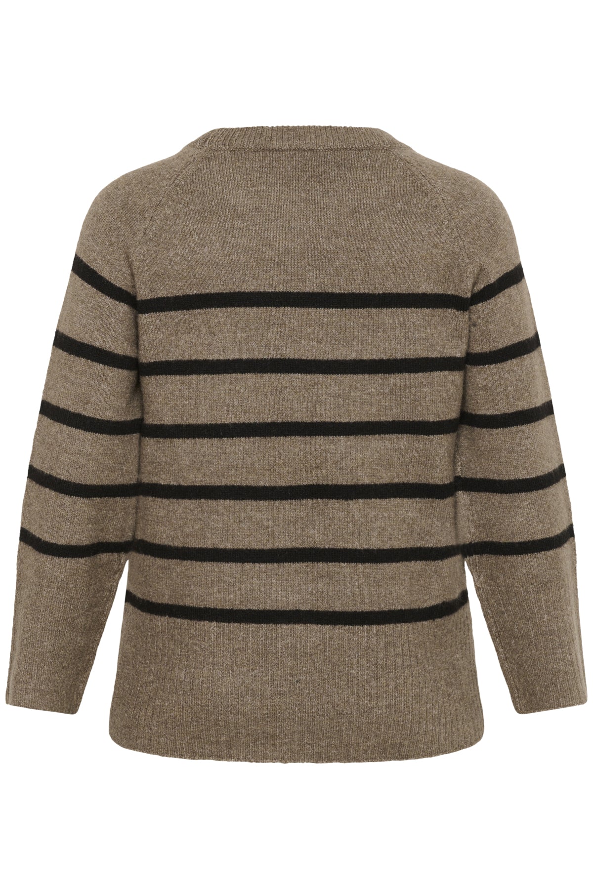 KCerina Knit Pullover Morel Melange Black Stripe - 1 - 10583794