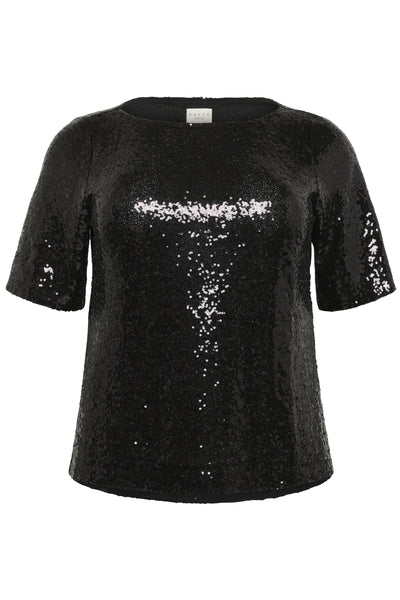 KCmirana Sequin Blouse Black Deep - 100121 - 10583819 Thumbnail