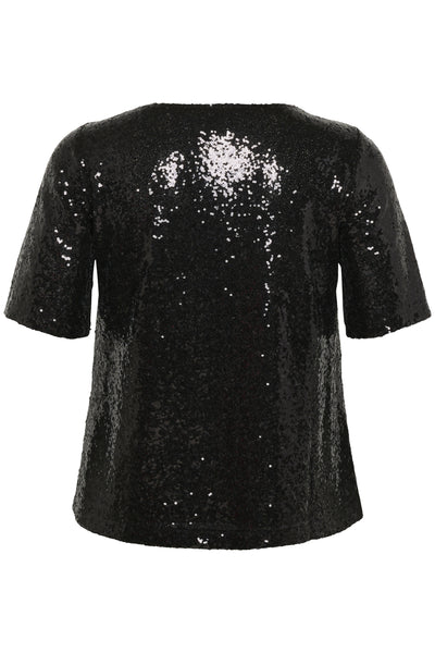 KCmirana Sequin Blouse Black Deep - 100121 - 10583819 Thumbnail
