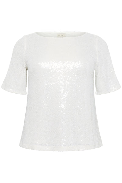 KCmirana Sequin Blouse Chalk - 110602 - 10583819 Thumbnail