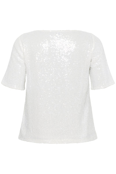 KCmirana Sequin Blouse Chalk - 110602 - 10583819 Thumbnail