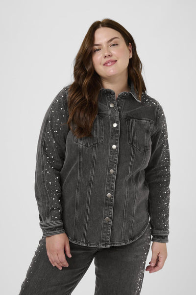 KCpetri Denim Jacket Grey vintage wash - 108531 - 10583825 Thumbnail