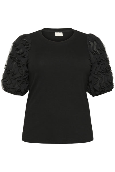 KClucinda Frill T-Shirt Black Deep - 100121 - 10583840 Thumbnail